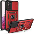 For Samsung Galaxy S20 FE 5G Sliding Camera Cover Design TPU+PC Protective Case(Red) - 1