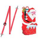 For Xiaomi Mi 10 Christmas Series Silicone Shockproof Case with Neck Lanyard(Santa Claus) - 1