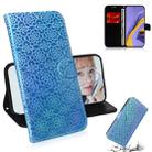 For Galaxy A51 Solid Color Colorful Magnetic Buckle Horizontal Flip PU Leather Case with Holder & Card Slots & Wallet & Lanyard(Blue) - 1