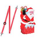 For OPPO A52 Christmas Series TPU Shockproof Case with Neck Lanyard(Santa Claus) - 1