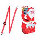 For OPPO Reno4 5G Christmas Series TPU Shockproof Case with Neck Lanyard(Santa Claus) - 1