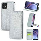 For Huawei Maimang 10 SE Blooming Mandala Embossed Pattern Magnetic Horizontal Flip Leather Case with Holder & Card Slots & Wallet(Grey) - 1