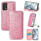 For OPPO Realme GT Master Blooming Mandala Embossed Pattern Magnetic Horizontal Flip Leather Case with Holder & Card Slots & Wallet(Pink) - 1