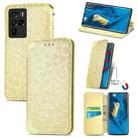 For ZTE nubia Z30 Pro Blooming Mandala Embossed Pattern Magnetic Horizontal Flip Leather Case with Holder & Card Slots & Wallet(Yellow) - 1