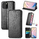 For Oukitel C21 Pro Blooming Mandala Embossed Pattern Magnetic Horizontal Flip Leather Case with Holder & Card Slots & Wallet(Black) - 1