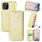 For Oukitel C21 Pro Blooming Mandala Embossed Pattern Magnetic Horizontal Flip Leather Case with Holder & Card Slots & Wallet(Yellow) - 1