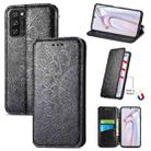 For Blackview A100 Blooming Mandala Embossed Pattern Magnetic Horizontal Flip Leather Case with Holder & Card Slots & Wallet(Black) - 1