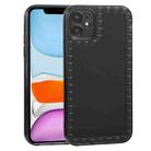 Bear Pattern TPU Phone Protective Case For iPhone 11(Transparent Black) - 1