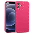 Bear Pattern TPU Phone Protective Case For iPhone 12 mini(Rose Red) - 1