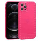 Bear Pattern TPU Phone Protective Case For iPhone 12 Pro(Rose Red) - 1