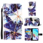 For Xiaomi Redmi 10 Marble Stitching Horizontal Flip PU Leather Case with Holder & Card Slots & Wallet & Lanyard(Navy Blue) - 1