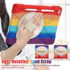For iPad 10.2 2021 / 2020 / 2019 Silicone + PC Protective Case with Holder & Shoulder Strap(Colorful Red) - 6