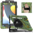 For iPad 10.2 2021 / 2020 / 2019 Silicone + PC Protective Case with Holder & Shoulder Strap(Camouflage) - 2