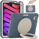 For iPad mini 6 Shockproof TPU + PC Protective Tablet Case with 360 Degree Rotation Foldable Handle Grip Holder & Pen Slot(Cornflower Blue) - 1