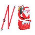 For Samsung Galaxy S21 5G Christmas Series Silicone Shockproof Case with Neck Lanyard(Santa Claus) - 1