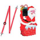 For Samsung Galaxy S20 Ultra Christmas Series Silicone Shockproof Case with Neck Lanyard(Santa Claus) - 1