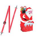 For Samsung Galaxy A42 5G Christmas Series Silicone Shockproof Case with Neck Lanyard(Santa Claus) - 1