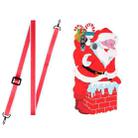 For Samsung Galaxy A20s Christmas Series Silicone Shockproof Case with Neck Lanyard(Santa Claus) - 1