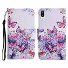 For Samsung Galaxy A01 Painted Pattern Horizontal Flip Leather Case with Holder & Card Slot & Wallet(Bright Butterfly) - 1