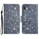 For Samsung Galaxy A02 Painted Pattern Horizontal Flip Leather Case with Holder & Card Slot & Wallet(Gypsophila) - 1