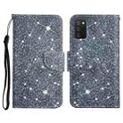 For Samsung Galaxy A02s US Edition Painted Pattern Horizontal Flip Leather Case with Holder & Card Slot & Wallet(Gypsophila) - 1