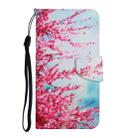 For Samsung Galaxy A10s Painted Pattern Horizontal Flip Leather Case with Holder & Card Slot & Wallet(Red Cherry Blossoms) - 2