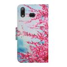 For Samsung Galaxy A10s Painted Pattern Horizontal Flip Leather Case with Holder & Card Slot & Wallet(Red Cherry Blossoms) - 3
