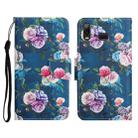 For Samsung Galaxy A10s Painted Pattern Horizontal Flip Leather Case with Holder & Card Slot & Wallet(Fluorescent Rose) - 1