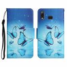 For Samsung Galaxy A10s Painted Pattern Horizontal Flip Leather Case with Holder & Card Slot & Wallet(Flying Butterfly) - 1