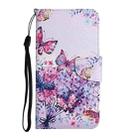 For Samsung Galaxy A12 Painted Pattern Horizontal Flip Leather Case with Holder & Card Slot & Wallet(Bright Butterfly) - 2