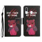 For Samsung Galaxy A20 / A30 Painted Pattern Horizontal Flip Leather Case with Holder & Card Slot & Wallet(Red Bear) - 1