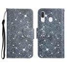 For Samsung Galaxy A20 / A30 Painted Pattern Horizontal Flip Leather Case with Holder & Card Slot & Wallet(Gypsophila) - 1