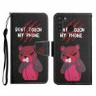 For Samsung Galaxy A21 Painted Pattern Horizontal Flip Leather Case with Holder & Card Slot & Wallet(Red Bear) - 1