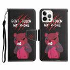 For iPhone 12 Pro Max Painted Pattern Horizontal Flip Leather Case with Holder & Card Slot & Wallet(Red Bear) - 1