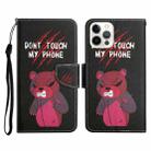 For iPhone 12 / 12 Pro Painted Pattern Horizontal Flip Leather Case with Holder & Card Slot & Wallet(Red Bear) - 1