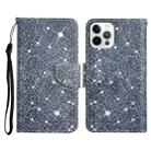 For iPhone 12 / 12 Pro Painted Pattern Horizontal Flip Leather Case with Holder & Card Slot & Wallet(Gypsophila) - 1