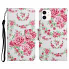Painted Pattern Horizontal Flip Leather Case with Holder & Card Slot & Wallet For iPhone 11(Rose Flower) - 1