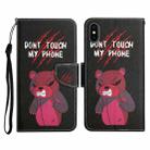 For iPhone XS Max Painted Pattern Horizontal Flip Leather Case with Holder & Card Slot & Wallet(Red Bear) - 1