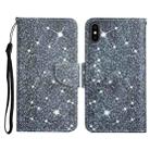 For iPhone XS Max Painted Pattern Horizontal Flip Leather Case with Holder & Card Slot & Wallet(Gypsophila) - 1