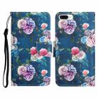 Painted Pattern Horizontal Flip Leather Case with Holder & Card Slot & Wallet For iPhone 8 Plus & 7 Plus(Fluorescent Rose) - 1