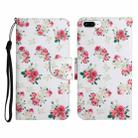 Painted Pattern Horizontal Flip Leather Case with Holder & Card Slot & Wallet For iPhone 8 Plus & 7 Plus(Red Peony Flower) - 1