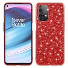 For OnePlus Nord N200 5G Glitter Powder Shockproof TPU Protective Case(Red) - 1