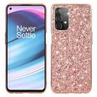 For OnePlus Nord N200 5G Glitter Powder Shockproof TPU Protective Case(Rose Gold) - 1