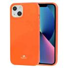 GOOSPERY JELLY TPU Fluorescence Shockproof and Scratch Case For iPhone 13 mini(Orange) - 1