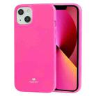 For iPhone 13 GOOSPERY JELLY TPU Fluorescence Shockproof and Scratch Case(Pink) - 1