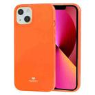 For iPhone 13 GOOSPERY JELLY TPU Fluorescence Shockproof and Scratch Case(Orange) - 1