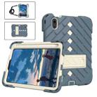 Shockproof Rhombus Robot PC + Silicone Protective Tablet Case with Holder & Shoulder Strap For iPad mini 6(Dark Blue) - 5