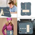 Shockproof Rhombus Robot PC + Silicone Protective Tablet Case with Holder & Shoulder Strap For iPad mini 6(Dark Blue) - 7