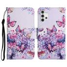 For Samsung Galaxy A32 4G Painted Pattern Horizontal Flip Leather Case with Holder & Card Slot & Wallet(Bright Butterfly) - 1