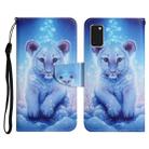 For Samsung Galaxy A41 Painted Pattern Horizontal Flip Leather Case with Holder & Card Slot & Wallet(Little Leopard) - 1